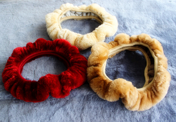 Sheepskin Steering Wheel Cover